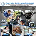 4.3" HD 1080P babyalarm til bilen med 360 graders rotation til sikkerhed på bagsædet