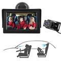 4.3" HD 1080P babyalarm til bilen med 360 graders rotation til sikkerhed på bagsædet