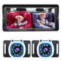 4.3" HD 1080P babyalarm til bilen med 360 graders rotation til sikkerhed på bagsædet