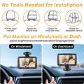 4.3" HD 1080P babyalarm til bilen med 360 graders rotation til sikkerhed på bagsædet