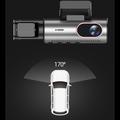 4-tommer WiFi Dash Cam med dobbelt linse og natoptagelse med 170° superbred frontlinse