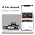 4-tommer WiFi Dash Cam med dobbelt linse og natoptagelse med 170° superbred frontlinse