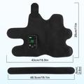 Fodmassager med 4 motorer, varme og vibrationer - 6 massagemetoder, 5 varmeniveauer - 4000mAh - sort