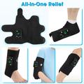Fodmassager med 4 motorer, varme og vibrationer - 6 massagemetoder, 5 varmeniveauer - 4000mAh - sort
