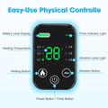 Fodmassager med 4 motorer, varme og vibrationer - 6 massagemetoder, 5 varmeniveauer - 4000mAh - sort