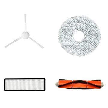 4-pak sæt til Dreame Bot L10s Ultra/S10 Pro støvsuger - hovedbørste, sidebørste, HEPA-filter, moppeklud