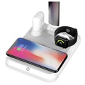 4-i-1 Trådløs Oplader / LED Lampe X1 - Smartphone, Apple Watch, AirPods
