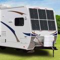 40W bærbar solcelleoplader til camping, båd og autocamper