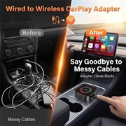 4223M 4-i-1 trådløs CarPlay- og Android Auto-adapter - AirPlay/Miracast - sort