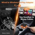 4223M 4-i-1 trådløs CarPlay- og Android Auto-adapter - AirPlay/Miracast - orange