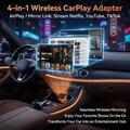 4223M 4-i-1 trådløs CarPlay- og Android Auto-adapter - AirPlay/Miracast - orange