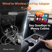4223M 4-i-1 trådløs CarPlay- og Android Auto-adapter - AirPlay/Miracast - sølv