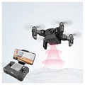 4DRC V2 Foldbar Mini Drone med Fjernbetjening - 2MP, WiFi - Sort