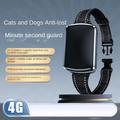 4G GPS-sporingshalsbånd til hunde - IP68 vandtæt - sort