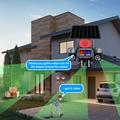 4G-overvågningskamera med solcelleopladning, 3 linser og PTZ-funktion samt intelligent alarmsystem