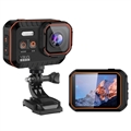 4K Action Kamera med Fjernbetjening SC002 - 40MP - Sort