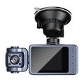 4K Dual-Lens WiFi Dash Cam med nattesyn og 360 graders drejelig linse