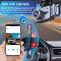 4K Dual-Lens WiFi Dash Cam med nattesyn og 360 graders drejelig linse