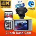4K Dual-Lens WiFi Dash Cam med nattesyn og 360 graders drejelig linse