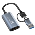 Videooptagelseskort med Mikrofon In og Line Out - USB 2.0, HDMI