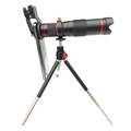 4K Universal 22X Optisk Zoom Teleskop Kameralins med Tripod
