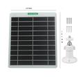 5.3W/5V solcellepanel til udendørs kameraer og dørklokker - hvid