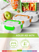 Adler AD 4474 grøn Elektrisk madkasse - 1.1L