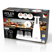 Adler AD 4449w Elektrisk salt- og peberkværn - Set - 3 grinders - USB