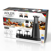 Adler AD 4449b Elektrisk salt- og peberkværn - Set - 3 grinders - USB