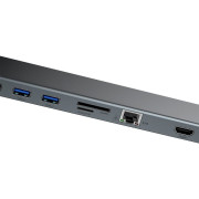 Baseus 11 i 1 HUB Enjoyment Series USB Type-C-dockingstation CATSX-G0G - Grå