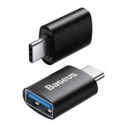 Baseus Ingenuity USB-C til USB-A adapter OTG ZJJQ000001 - Sort