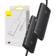 Baseus Lite Series Hub 4in1 WKQX030001 USB til 4x USB 3.0, 25 cm