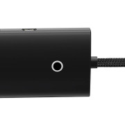 Hub 4in1 Baseus Lite Series USB til 4x USB 3.0 WKQX030101, 1m - Sort