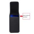 6,7-6,9 tommer mobiltaske med bæltestrop og rygklip til iPhone 13 Pro Max/12 Pro Max/Samsung Galaxy Note 10/Note 10 Plus