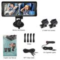 6.8" babyalarm til bilen med to 1080P HD-kameraer med 360 graders rotation