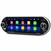 6.9" Single DIN-bilstereo med trådløs CarPlay og Android Auto - sort