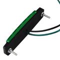 Vandtæt sidemarkeringslygte med 6 LED-pærer til 12V/24V-både, trailere, lastbiler og autocampere - grøn