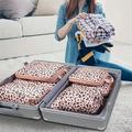 6-delt rejseorganizersæt med leopardprint - Pink