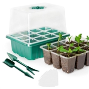 Frøkasse Kit til 60 frø - Minidrivhus med justerbar åbning