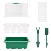 Frøkasse Kit til 60 frø - Minidrivhus med justerbar åbning