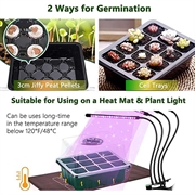 Frøkasse Kit til 60 frø - Minidrivhus med justerbar åbning