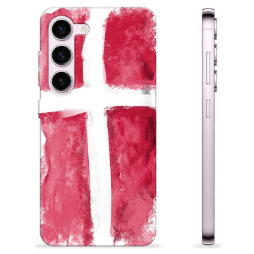 Samsung Galaxy S23 5G TPU Etui - Dansk Flag