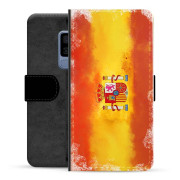 Samsung Galaxy S9 Premium Flip Cover med Pung - Spansk Flag
