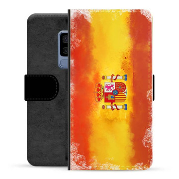 Samsung Galaxy S9 Premium Flip Cover med Pung - Spansk Flag