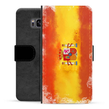 Samsung Galaxy S8+ Premium Flip Cover med Pung - Spansk Flag