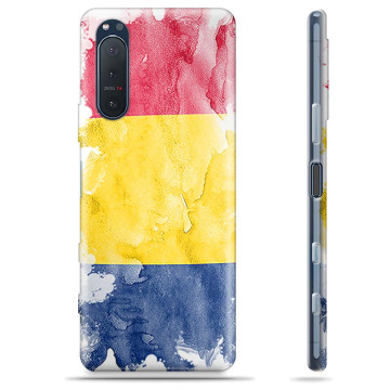 Sony Xperia 5 II TPU Cover - Rumænsk Flag