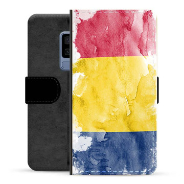 Samsung Galaxy S9 Premium Flip Cover med Pung - Rumænsk Flag