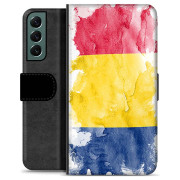 Samsung Galaxy S22+ 5G Premium Flip Cover med Pung - Rumænsk Flag
