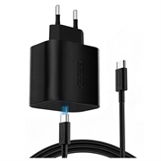 Nintendo Switch 2/Lite/OLED 60W PD hurtigoplader med USB-C og 2m kabel - sort