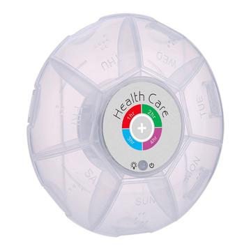 7-dages Smart pilleorganisator med 5 programmerbare alarmer - Grå